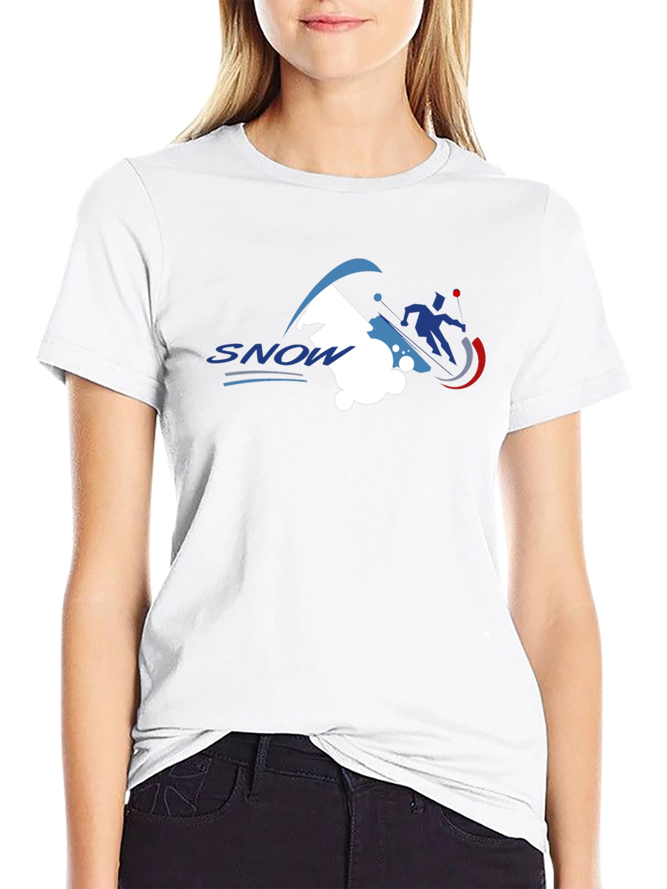 Snow Sports Graphic Tee - Black