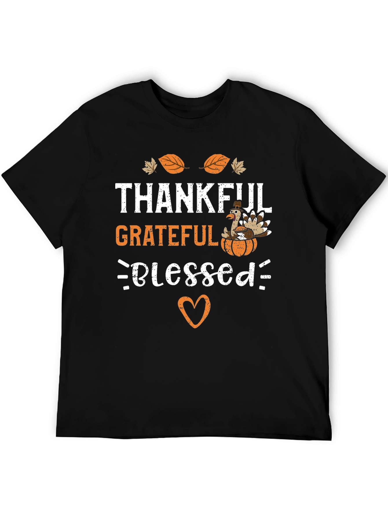 Thankful Grateful Blessed Thanksgiving T-Shirt