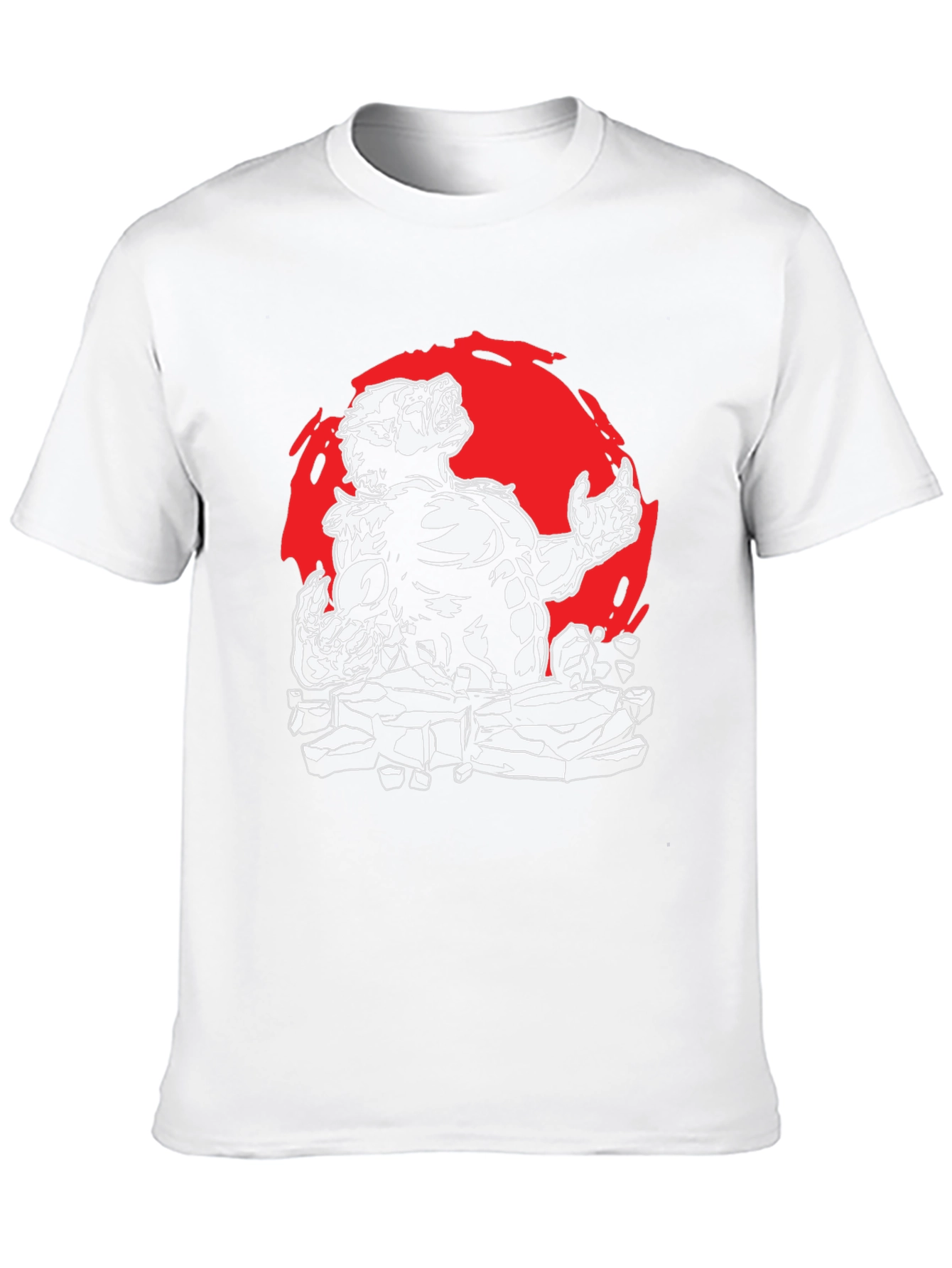 Werewolf Graphic Tee - Black Cotton Shirt