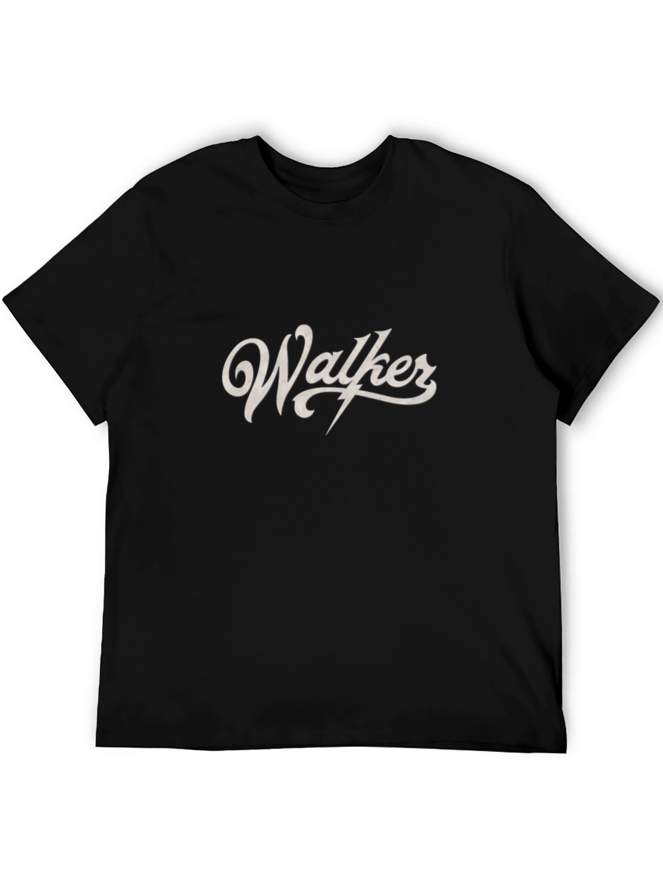 Walker Graphic Tee - Stylish Black Cotton T-Shirt