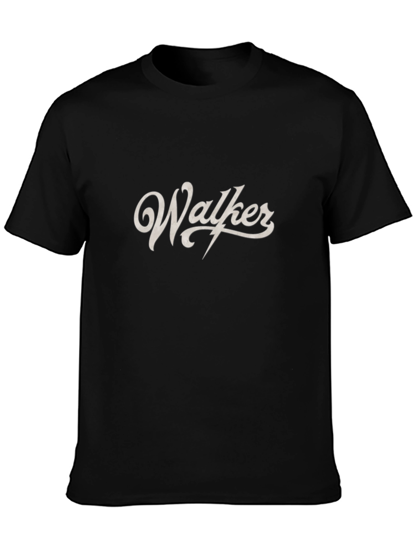 Walker Graphic Tee - Stylish Black Cotton T-Shirt