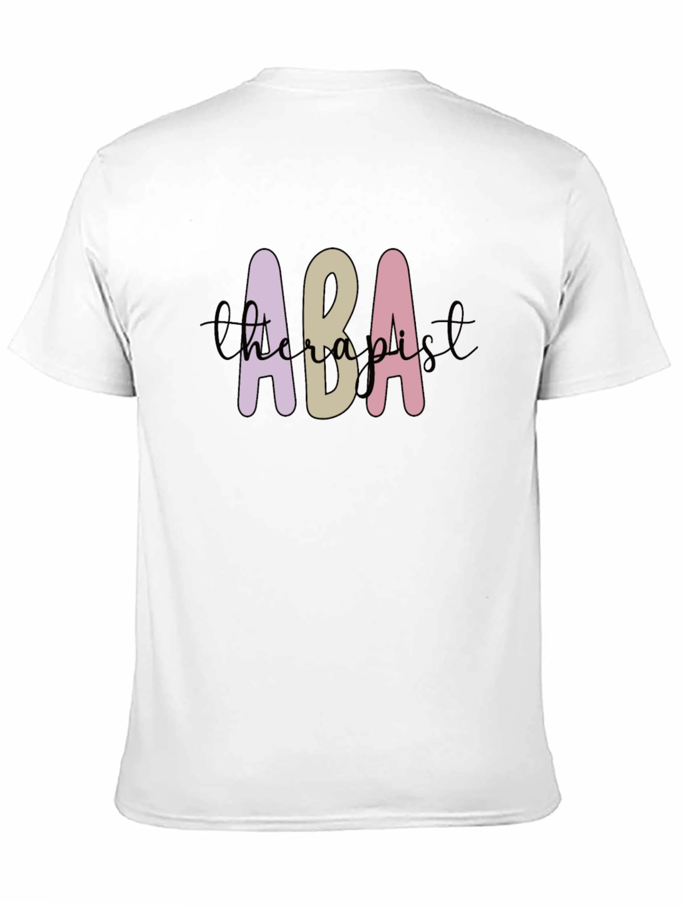 ABA Therapist Graphic T-Shirt - Black Cotton Tee