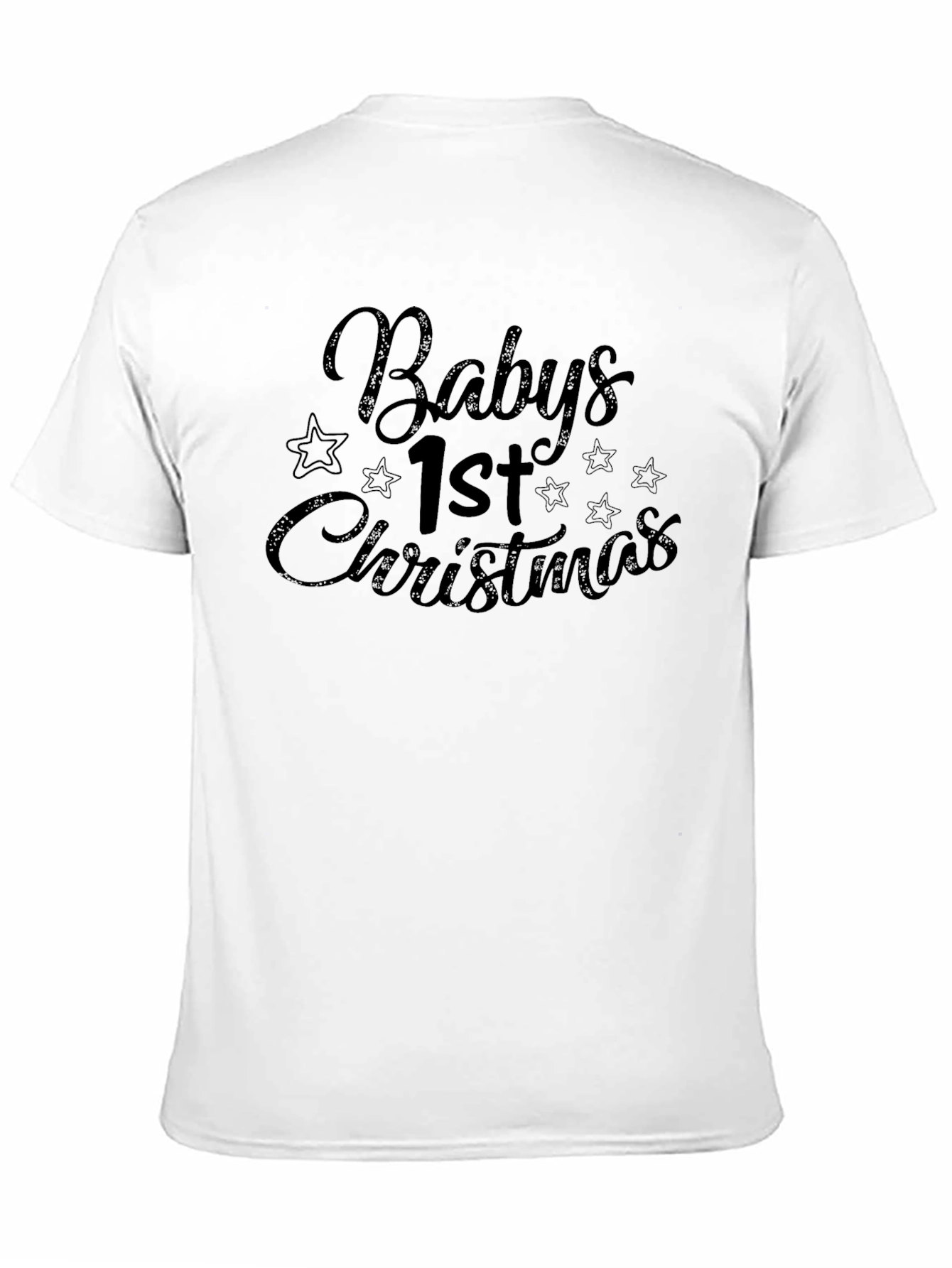 Babys 1st Christmas Black Graphic Tee