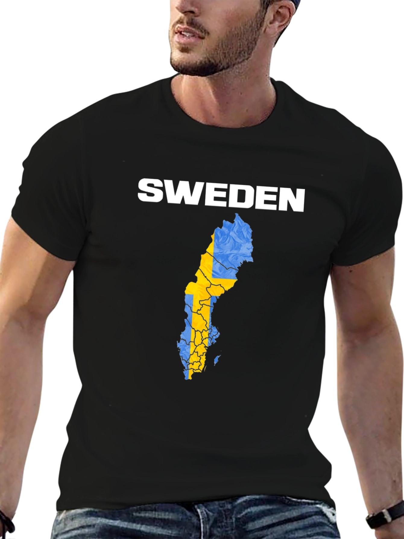 Sweden Map Flag T-Shirt | Country Pride Tee