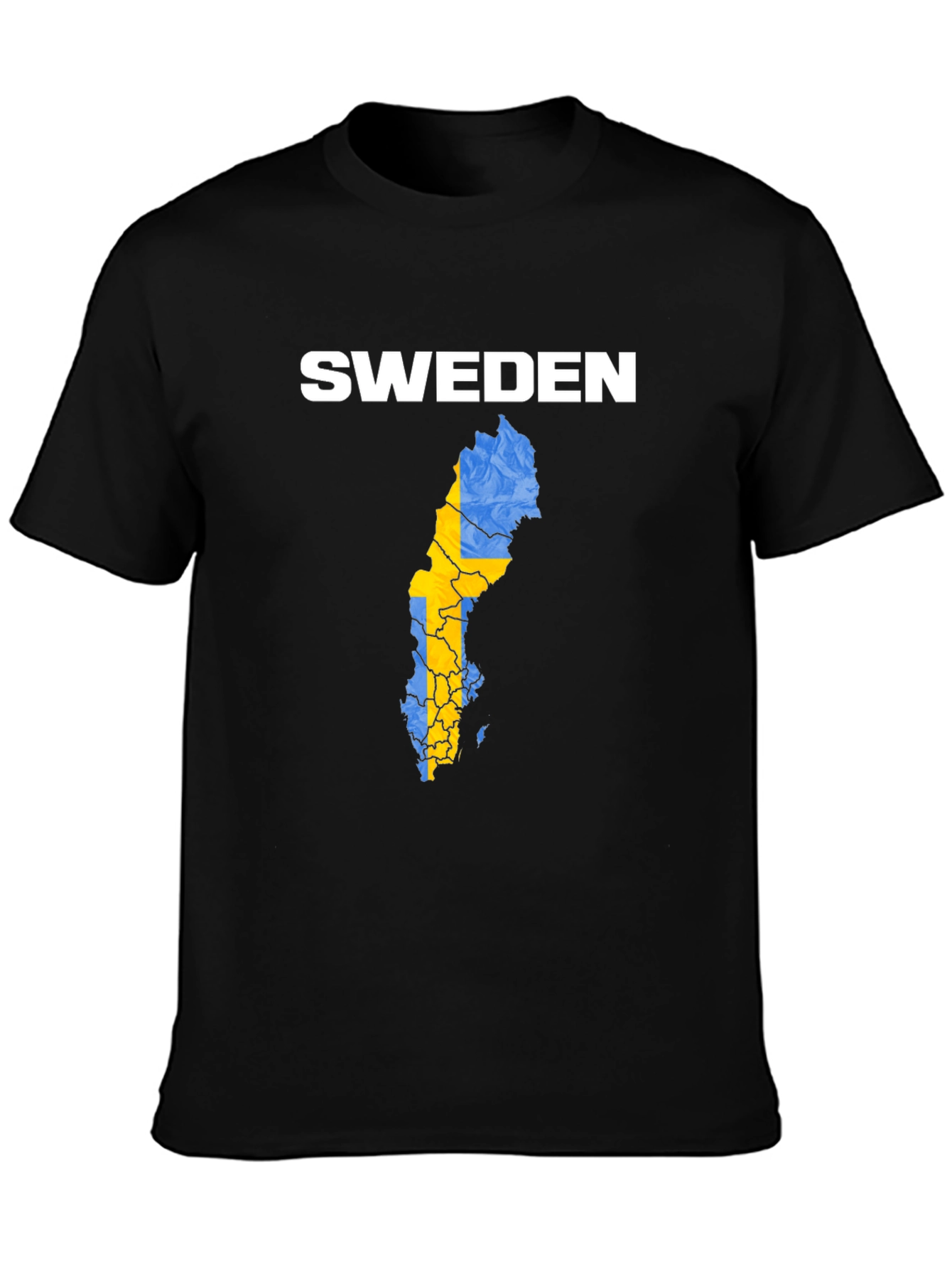 Sweden Map Flag T-Shirt | Country Pride Tee