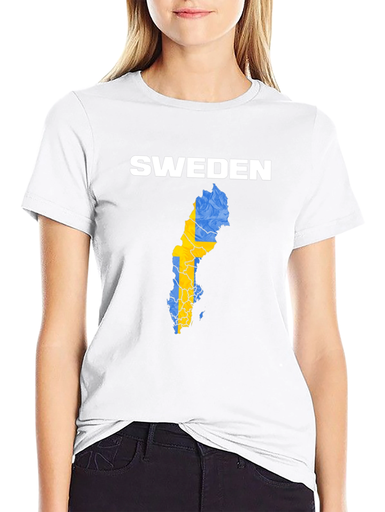Sweden Map Flag T-Shirt | Country Pride Tee