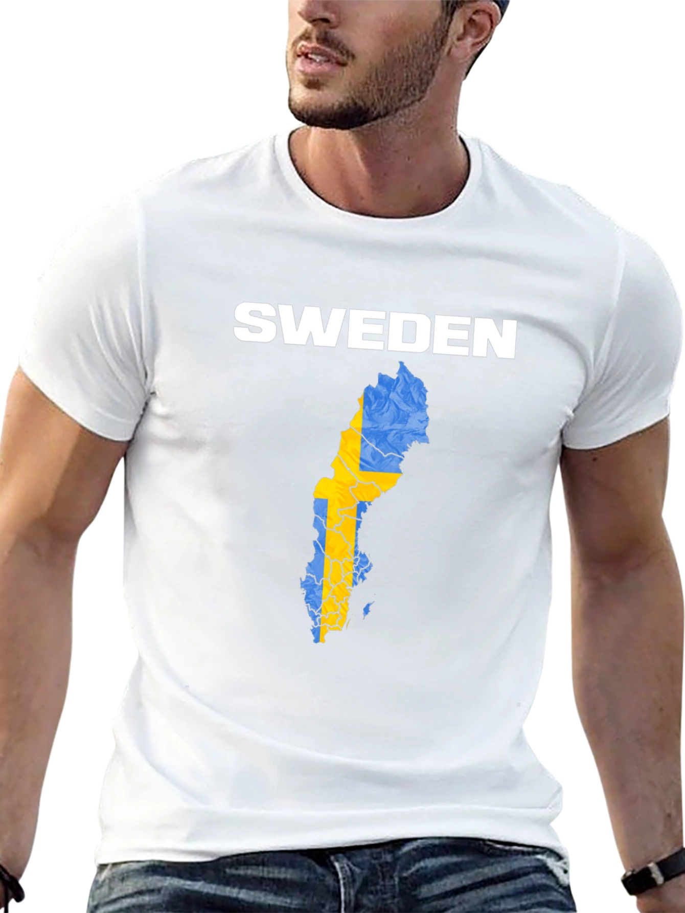 Sweden Map Flag T-Shirt | Country Pride Tee