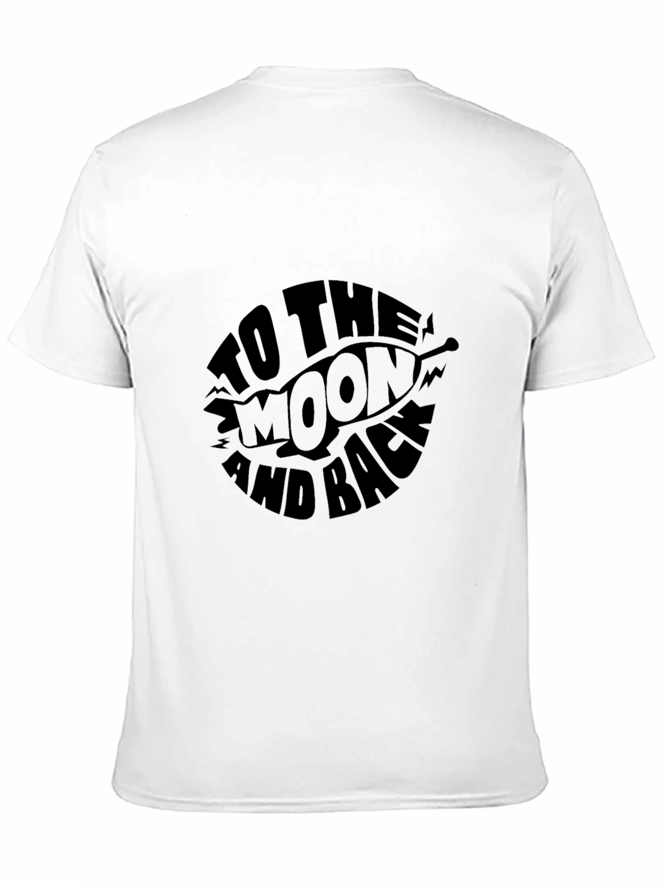 To the Moon and Back Graphic Tee - Black