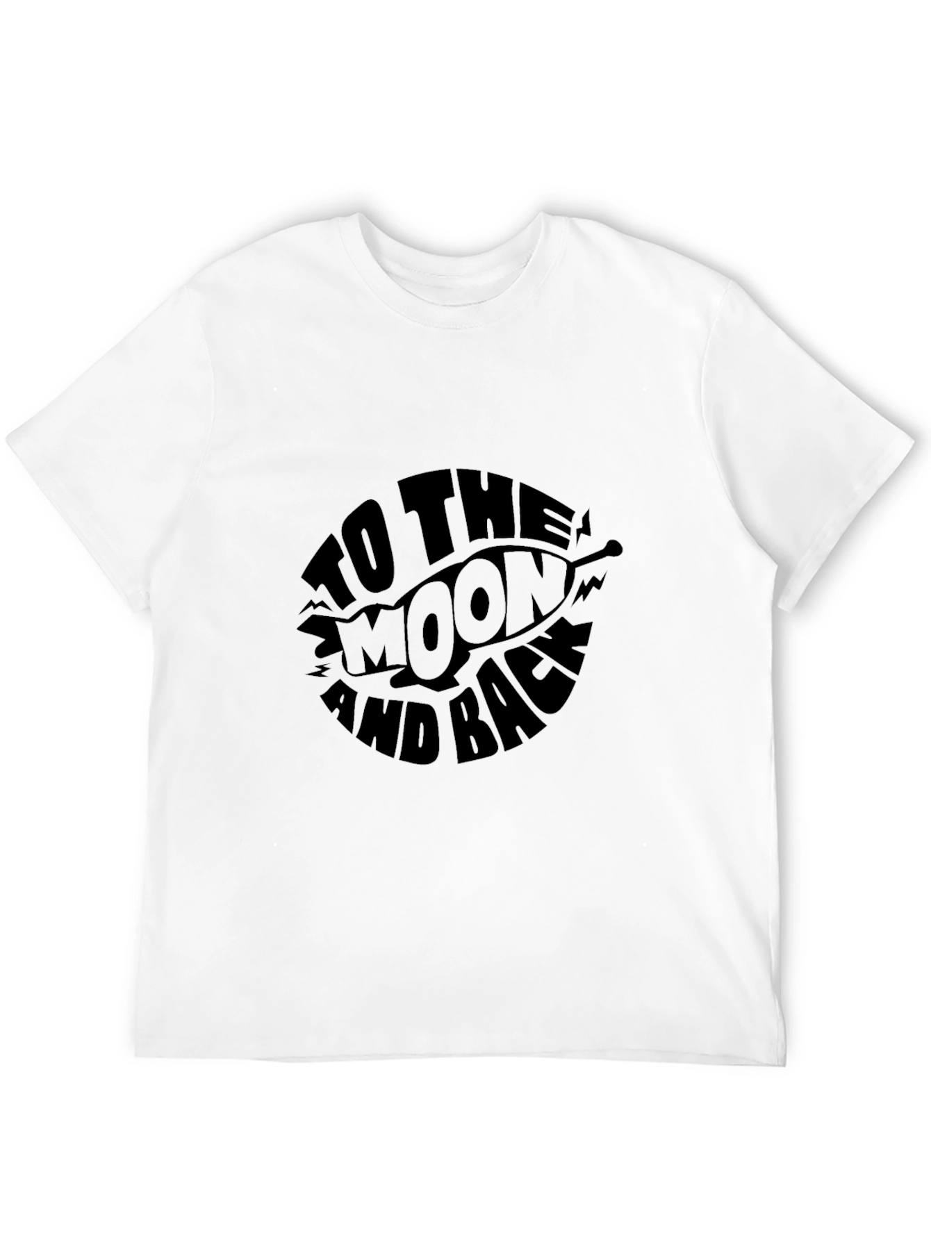 To the Moon and Back Graphic Tee - Black