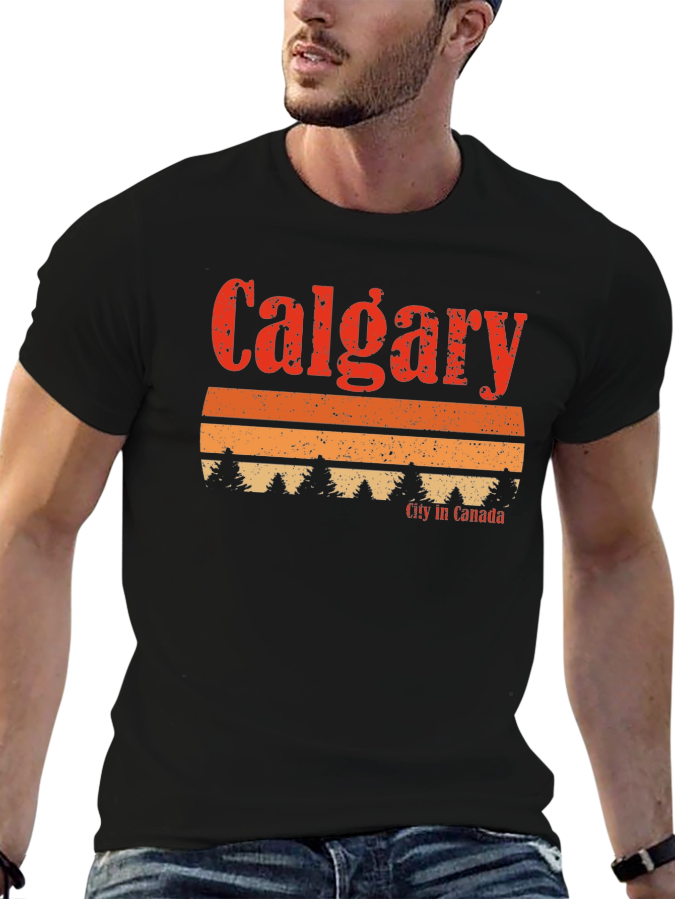 Calgary Canada Retro T-Shirt