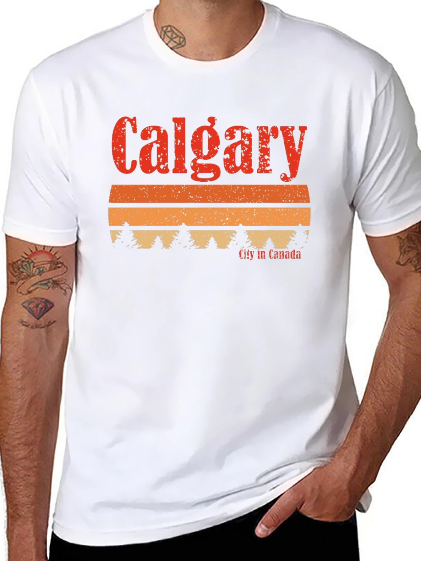 Calgary Canada Retro T-Shirt