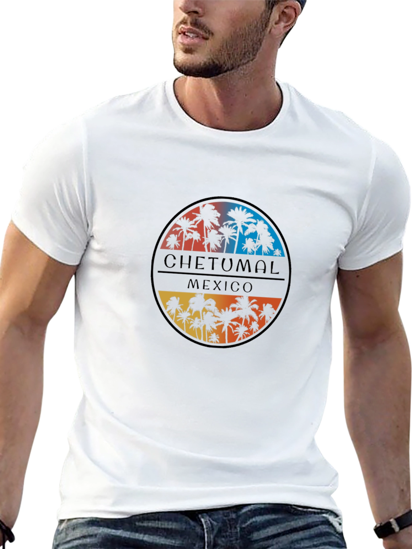 Chetumal Mexico Palm Tree Graphic Tee