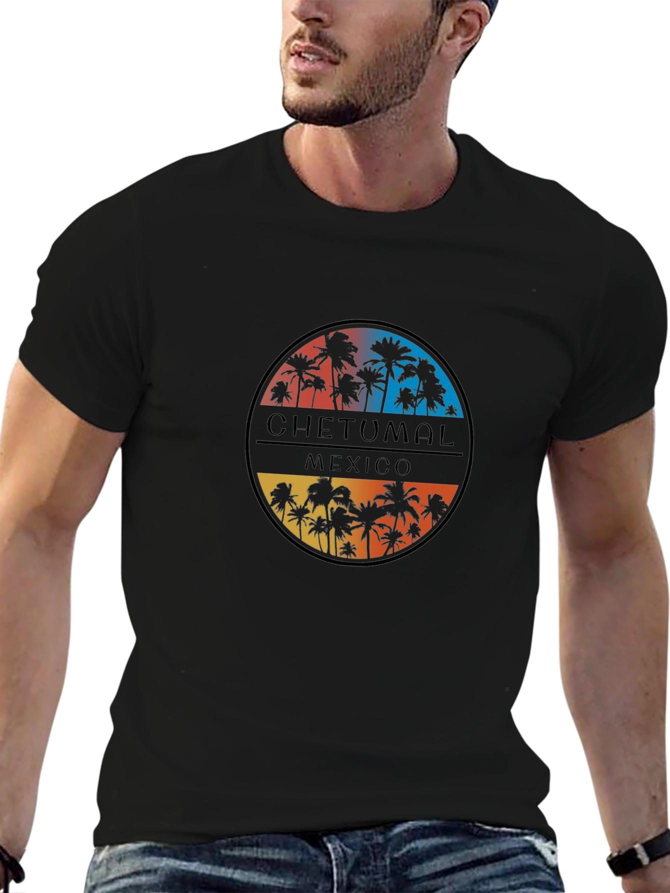 Chetumal Mexico Palm Tree Graphic Tee