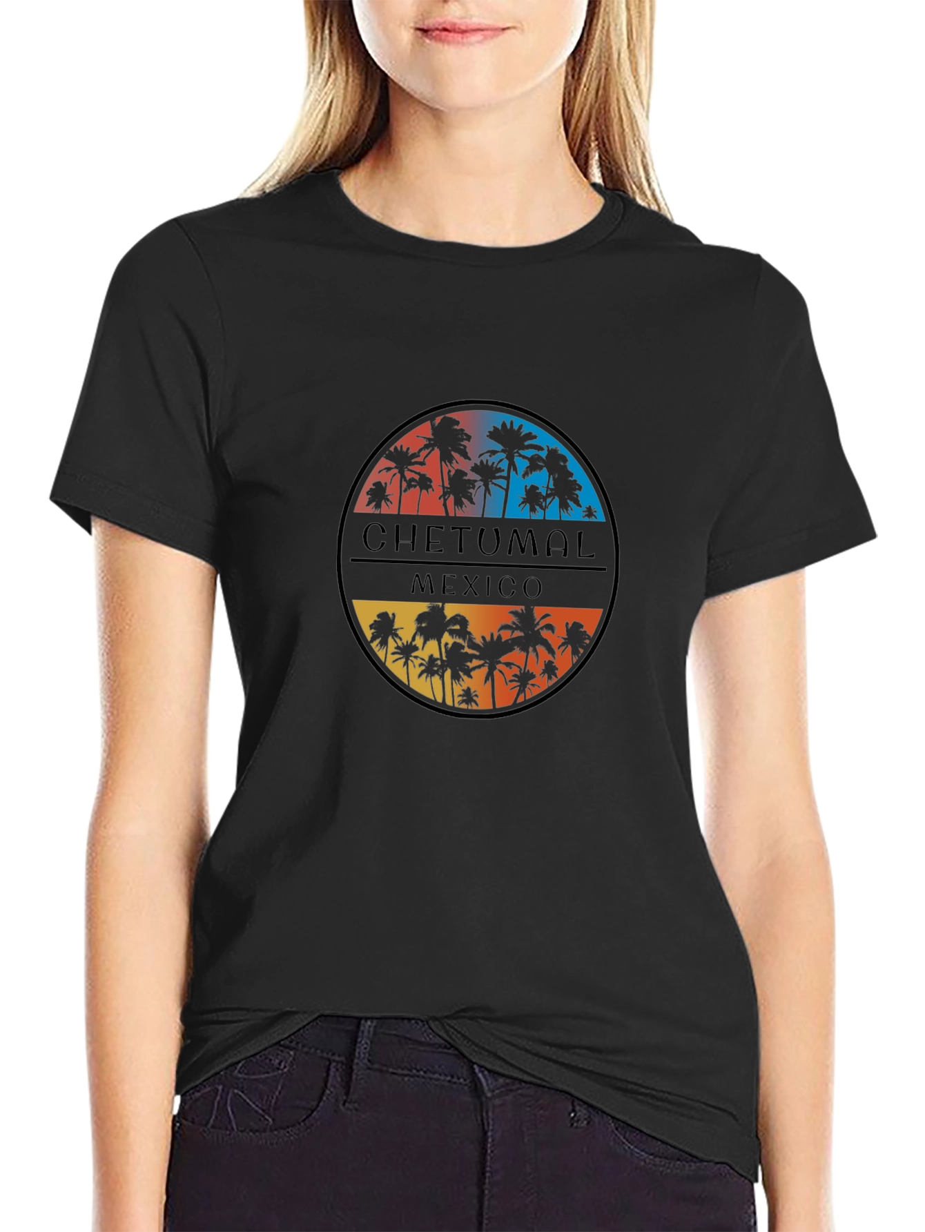 Chetumal Mexico Palm Tree Graphic Tee