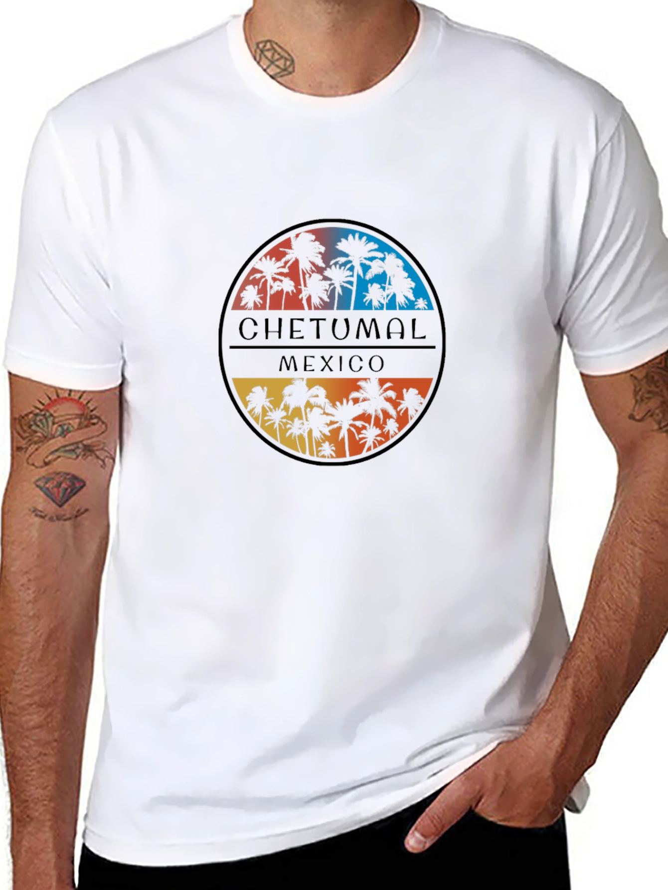 Chetumal Mexico Palm Tree Graphic Tee