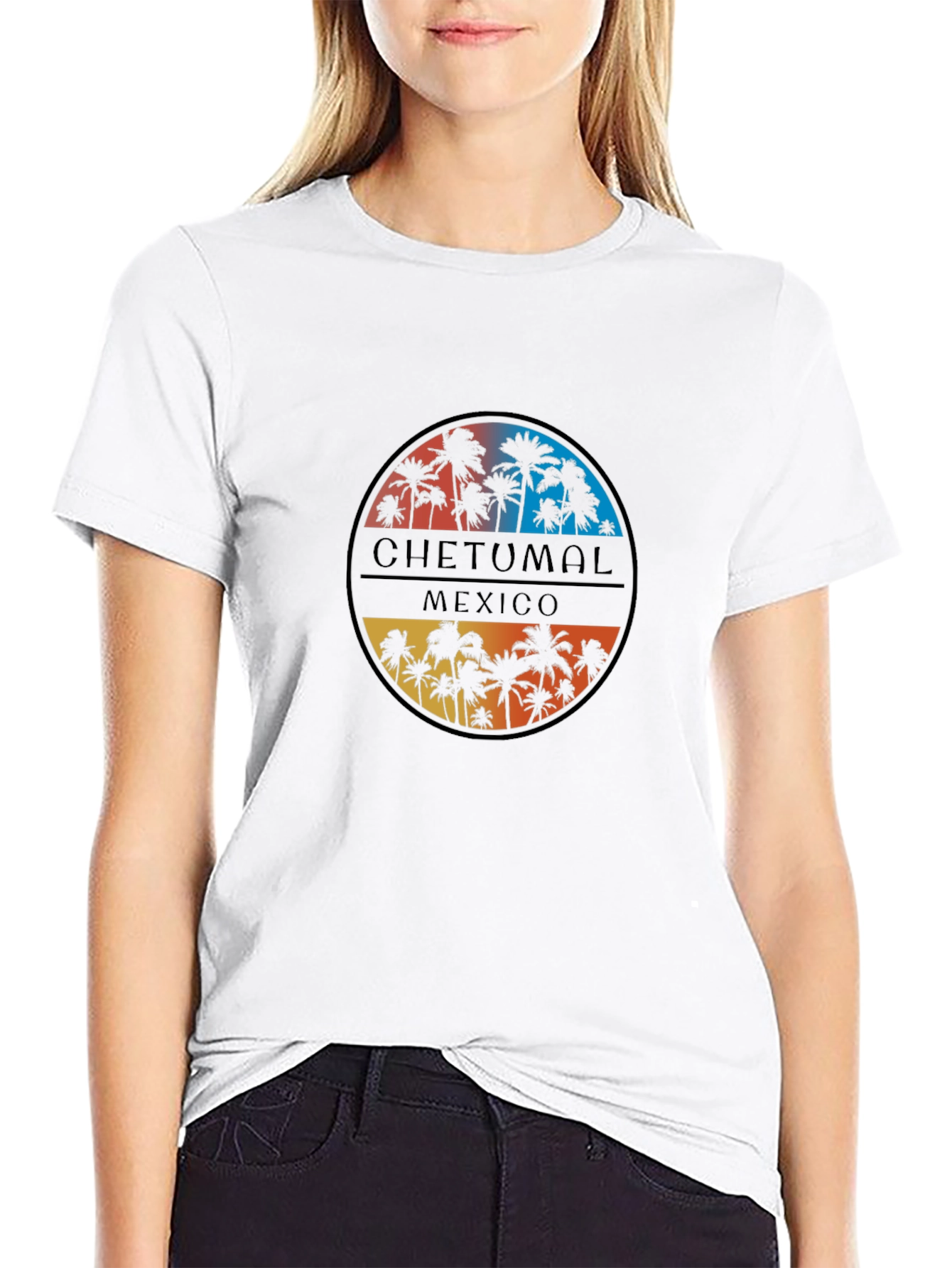 Chetumal Mexico Palm Tree Graphic Tee