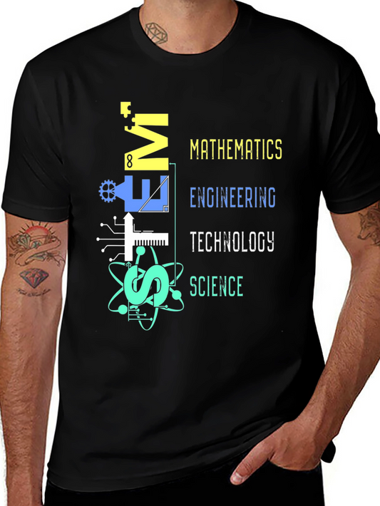 STEM T-Shirt: Mathematics Engineering Tech Science Graphic Tee