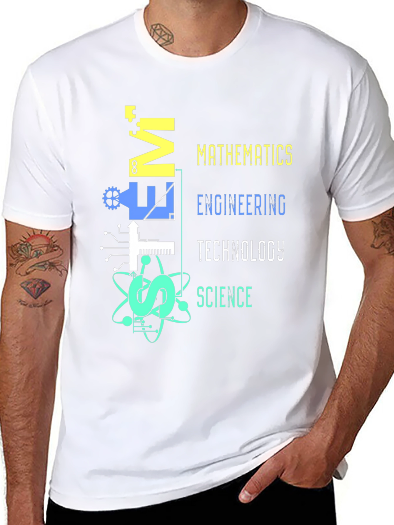 STEM T-Shirt: Mathematics Engineering Tech Science Graphic Tee