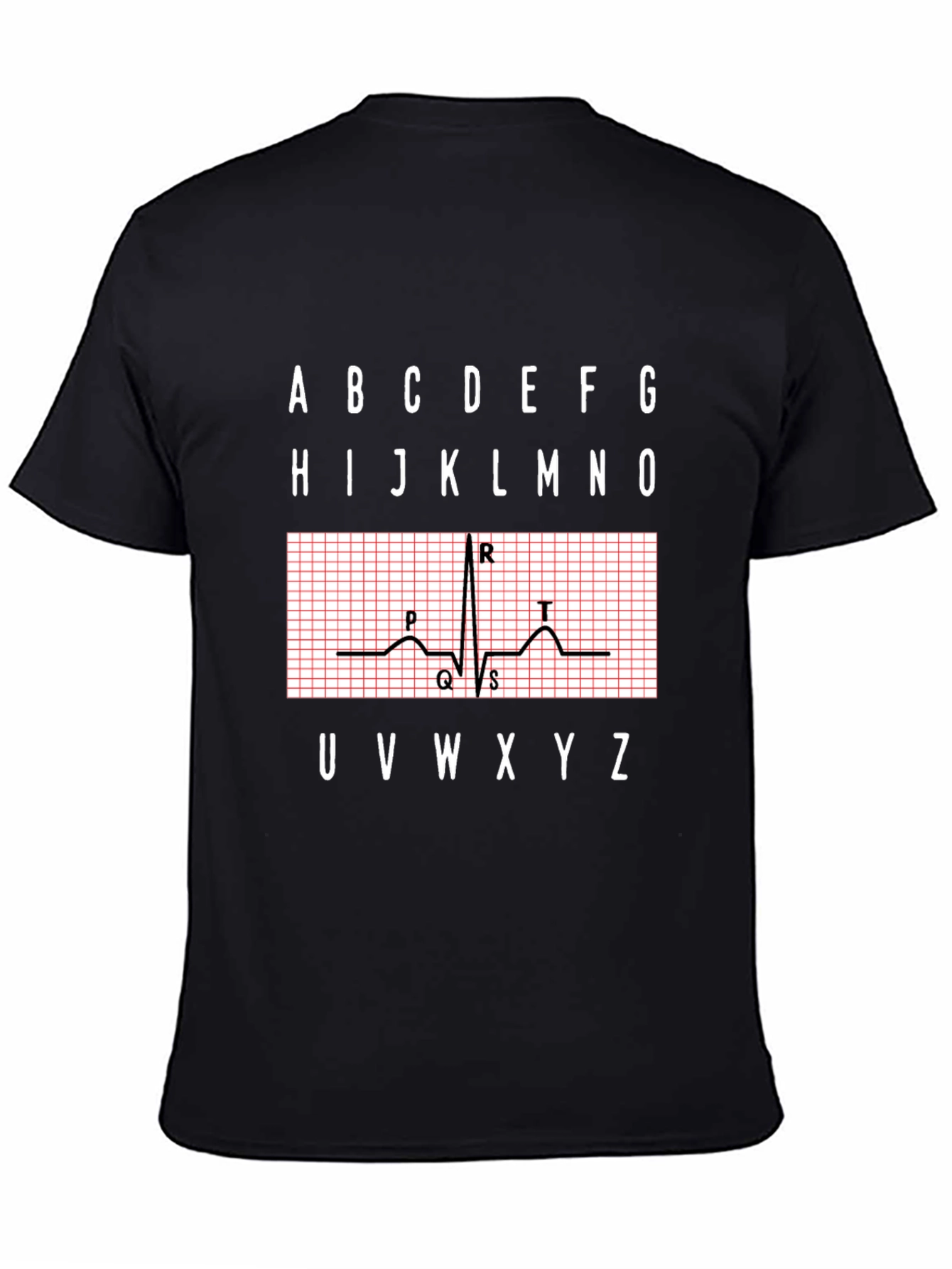 ECG Alphabet Shirt - Medical Heartbeat Tee
