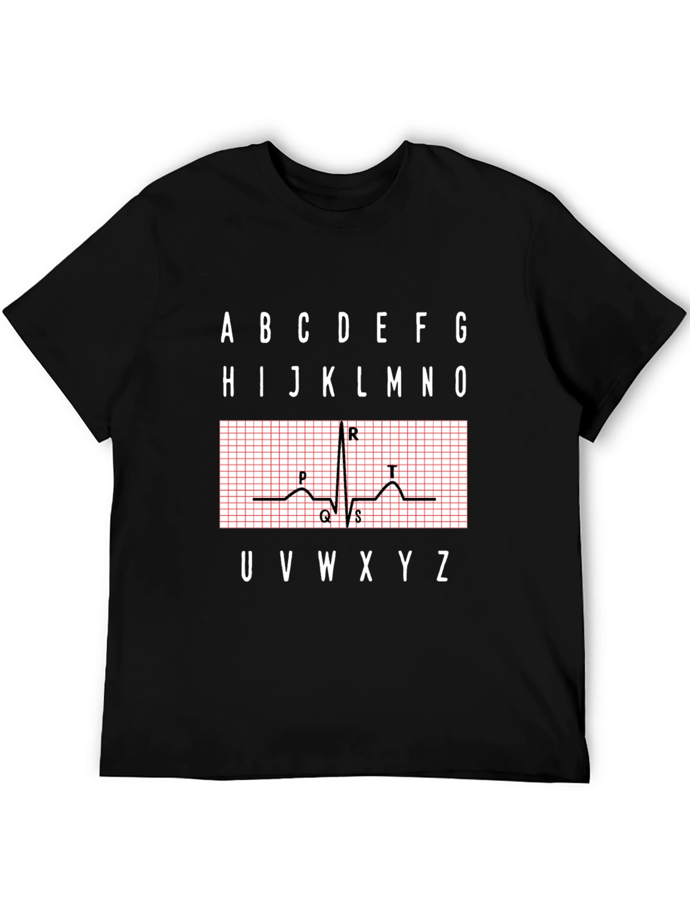ECG Alphabet Shirt - Medical Heartbeat Tee