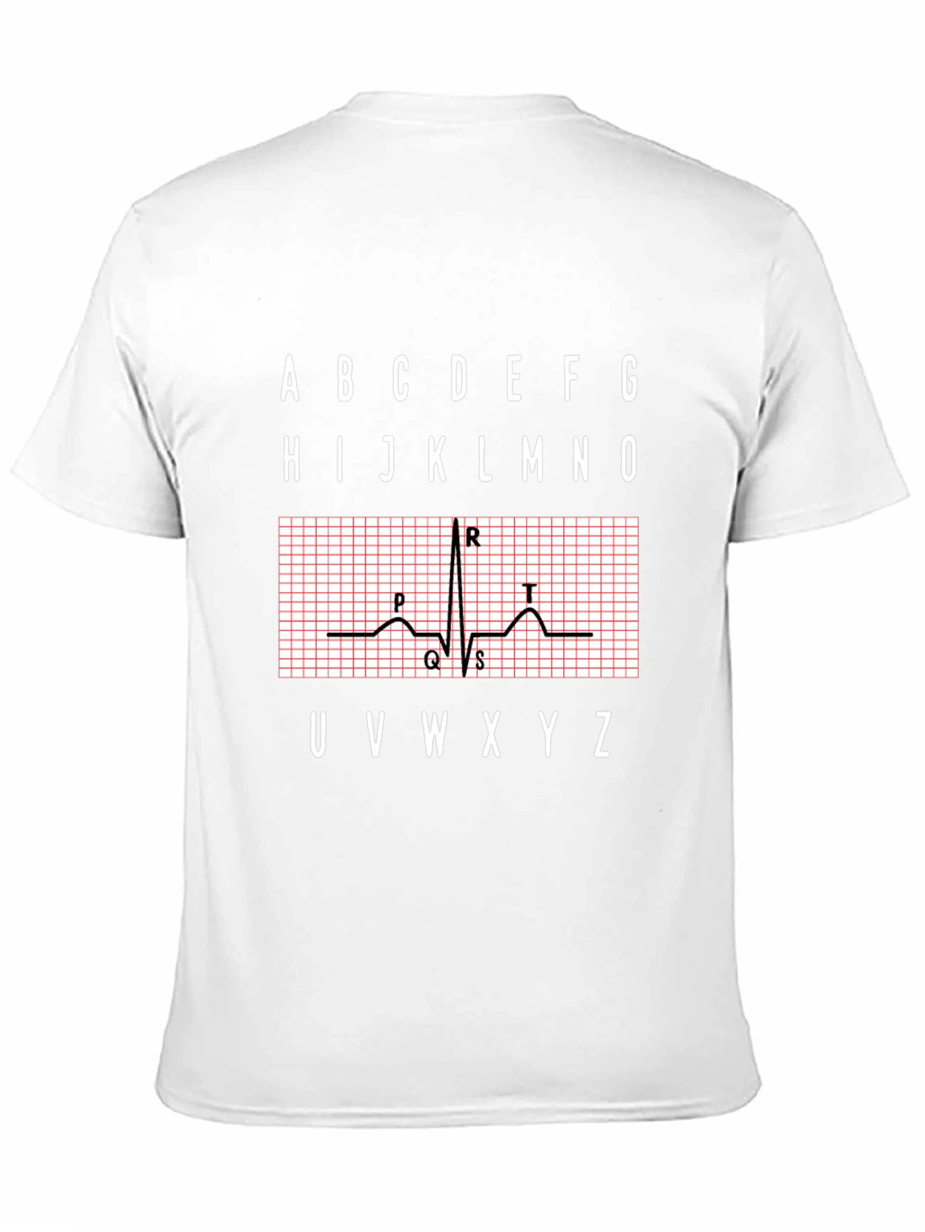ECG Alphabet Shirt - Medical Heartbeat Tee
