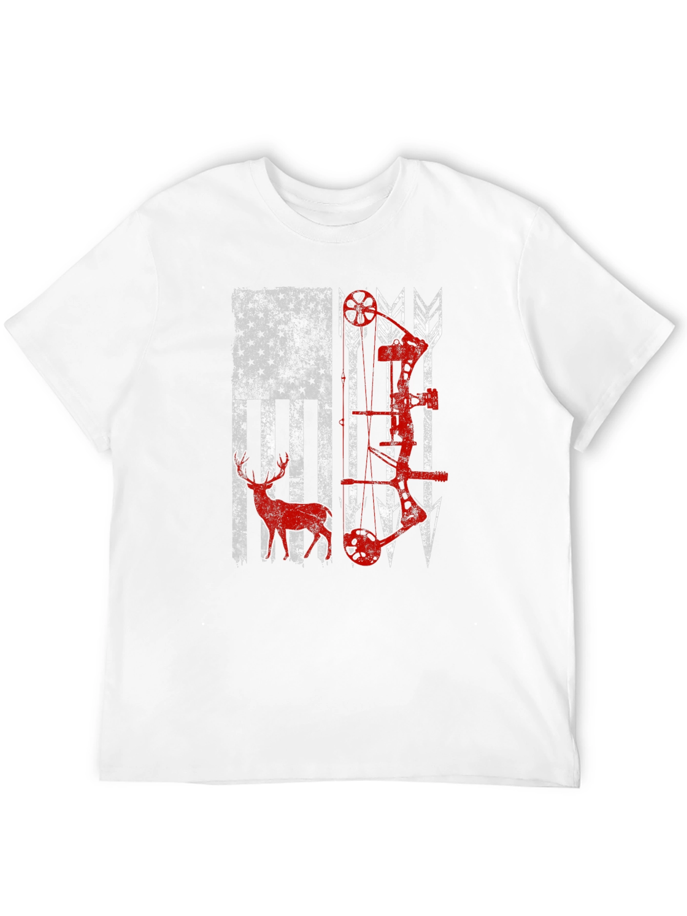 American Flag Bow Hunting T-Shirt