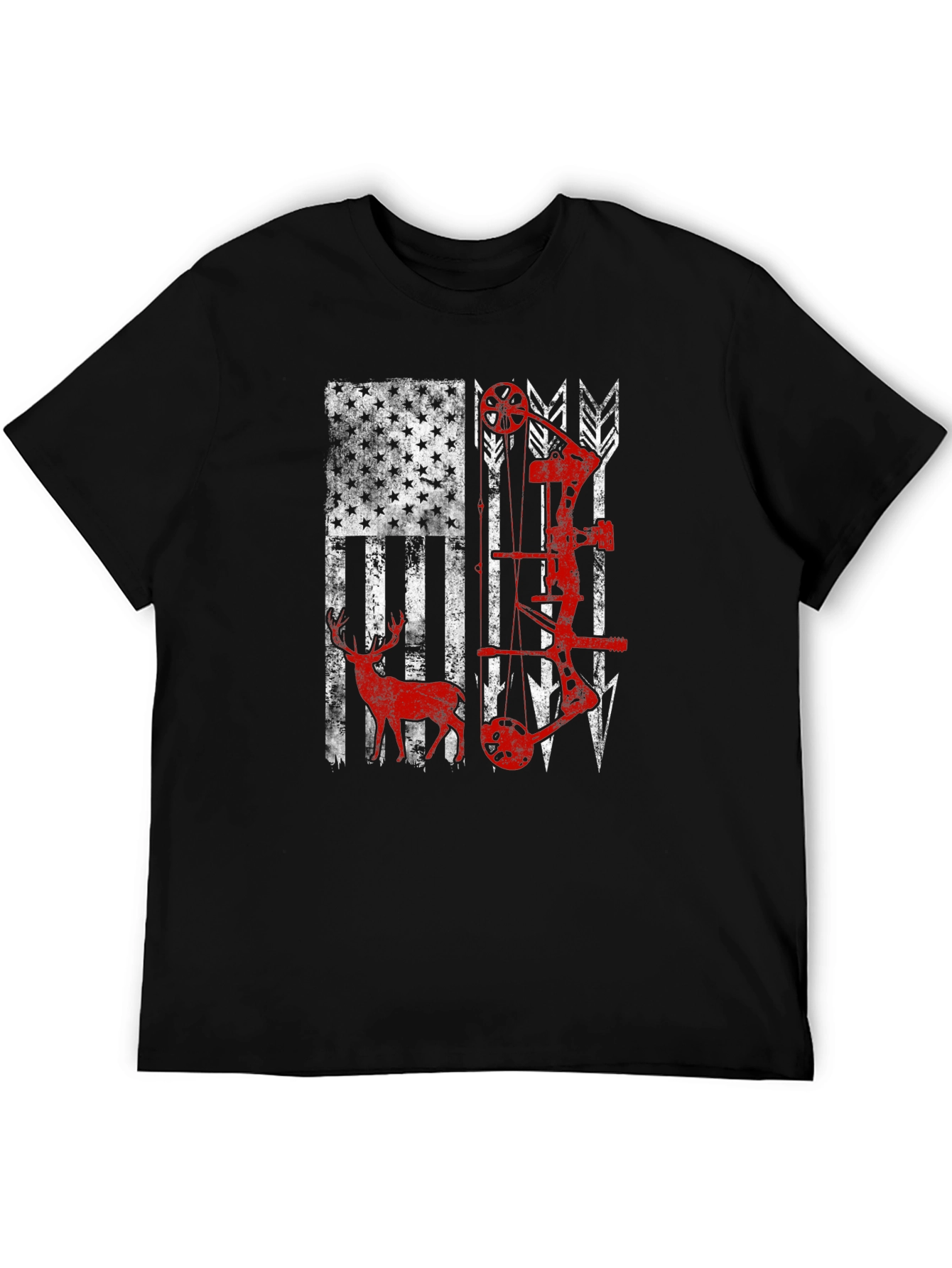 American Flag Bow Hunting T-Shirt