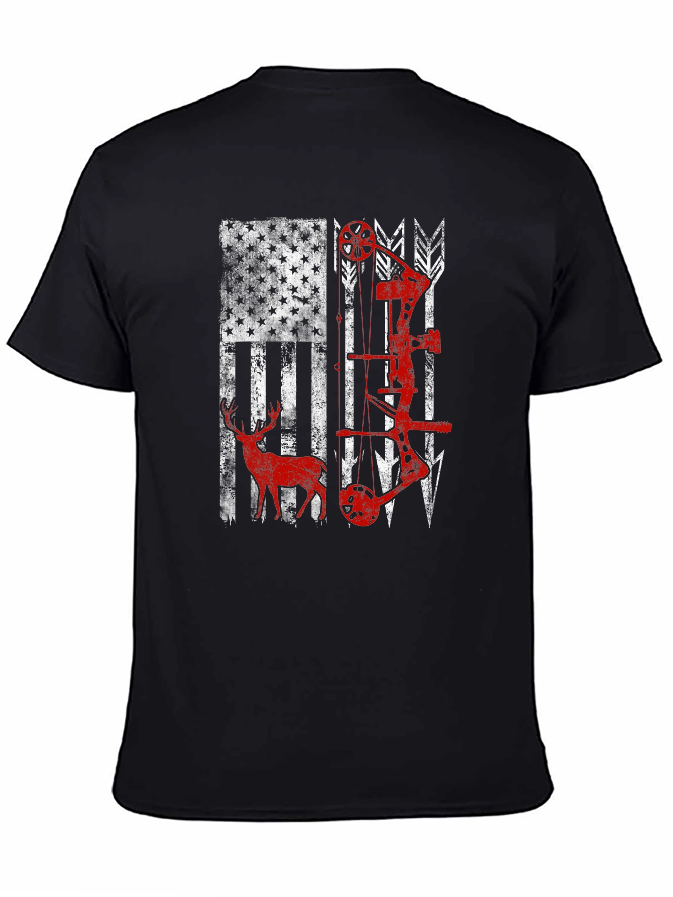 American Flag Bow Hunting T-Shirt
