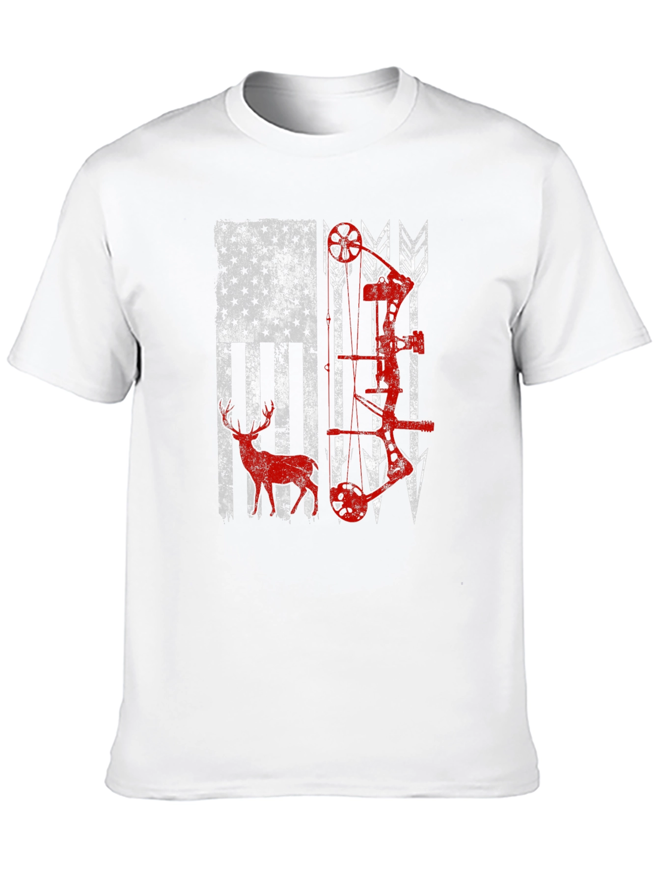 American Flag Bow Hunting T-Shirt