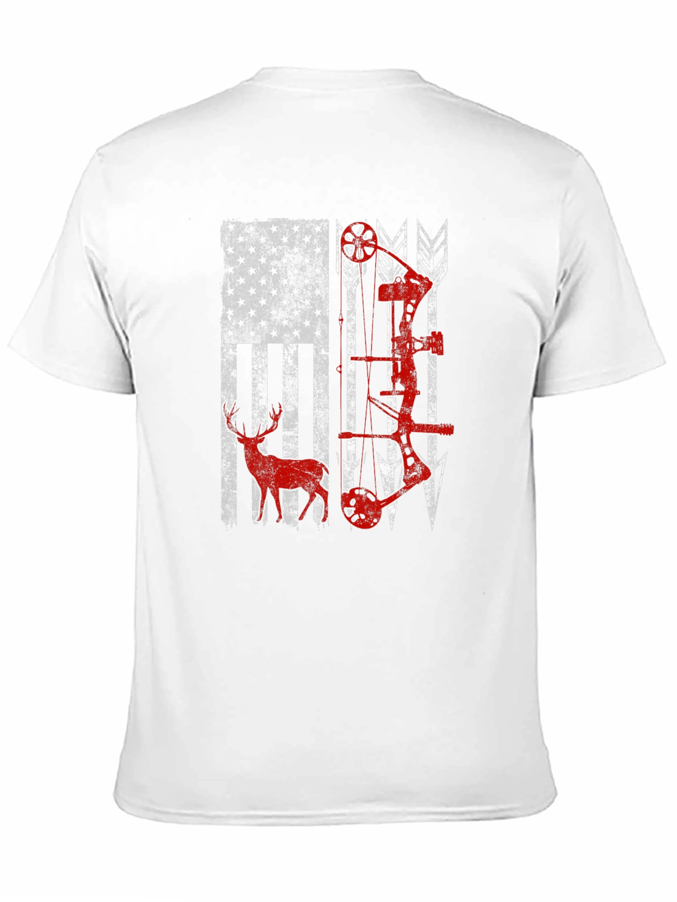American Flag Bow Hunting T-Shirt