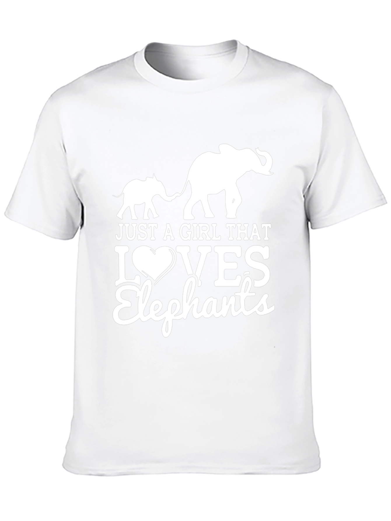 Elephant Lover Graphic Tee - Black Cotton T-Shirt