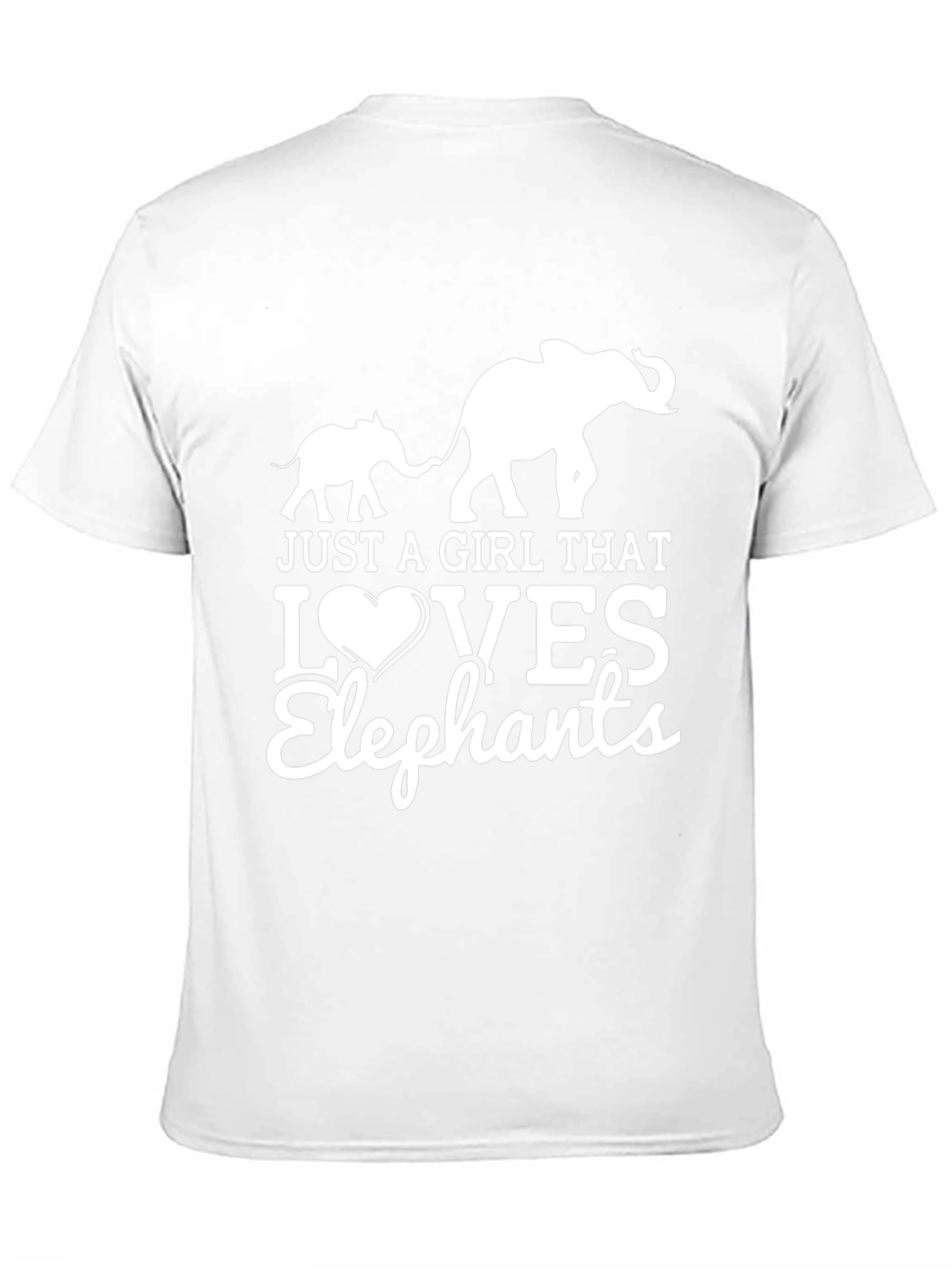 Elephant Lover Graphic Tee - Black Cotton T-Shirt