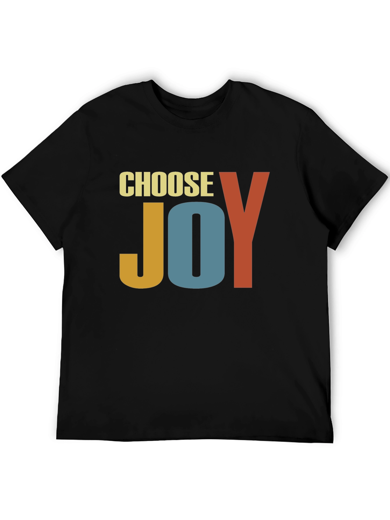 Choose Joy Graphic Tee - Retro Inspirational T-Shirt
