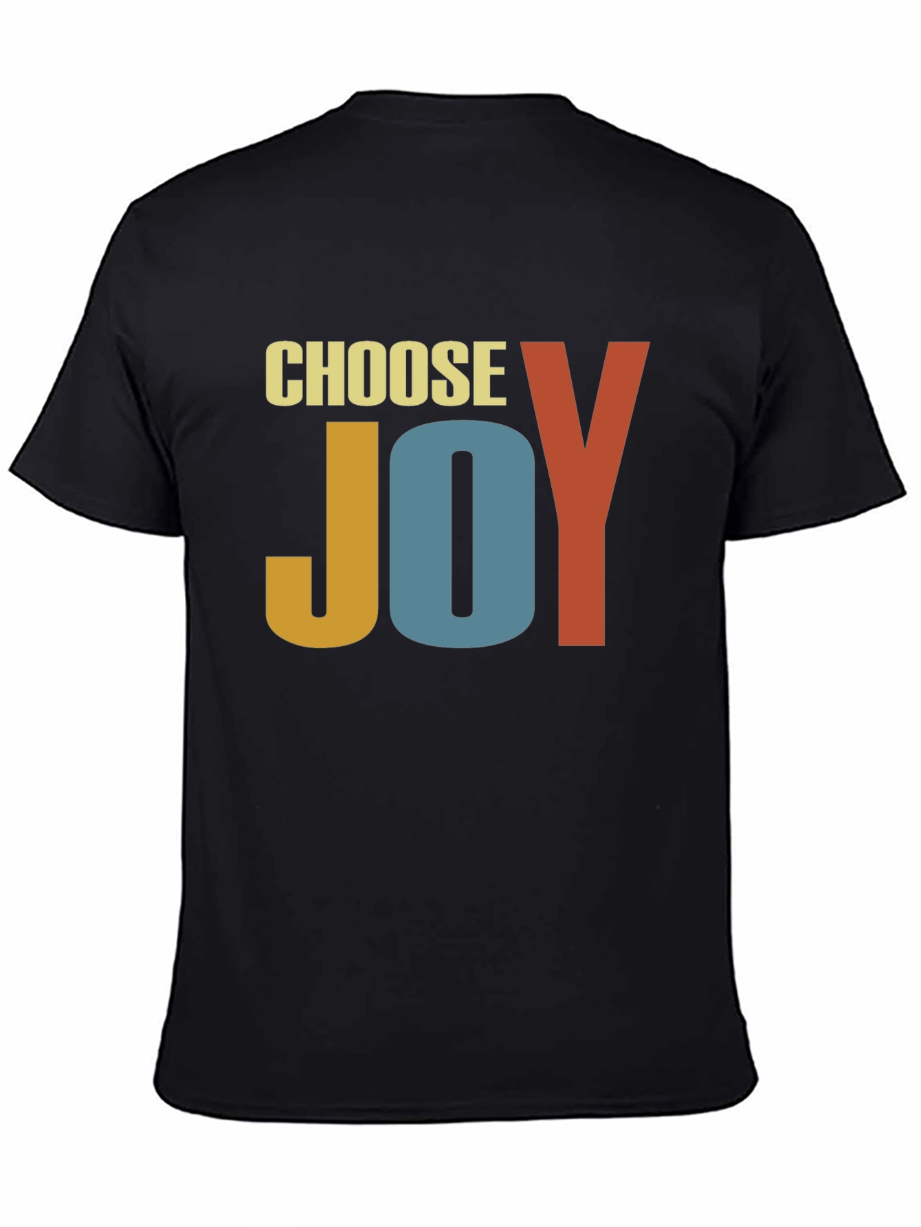 Choose Joy Graphic Tee - Retro Inspirational T-Shirt