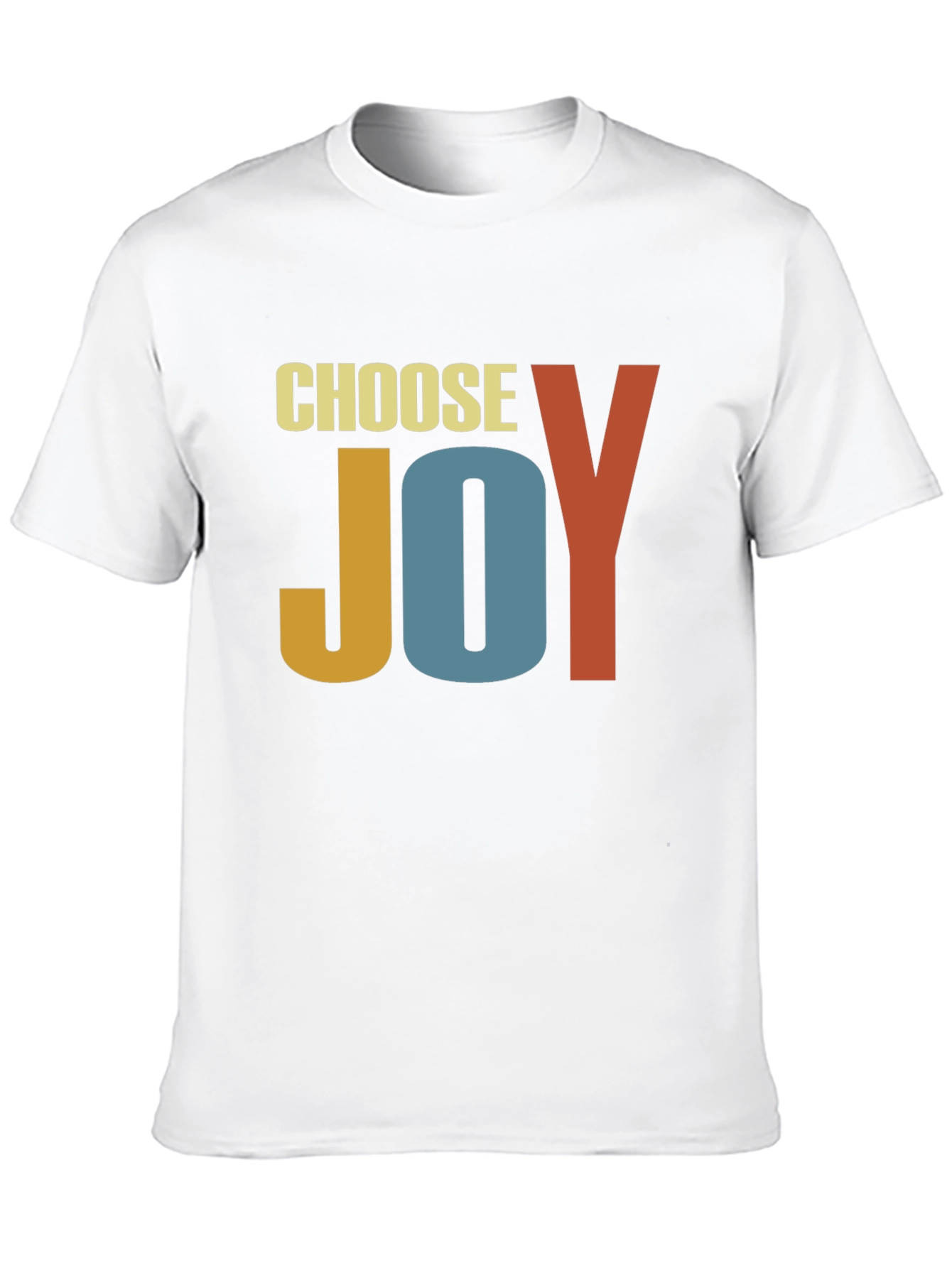 Choose Joy Graphic Tee - Retro Inspirational T-Shirt