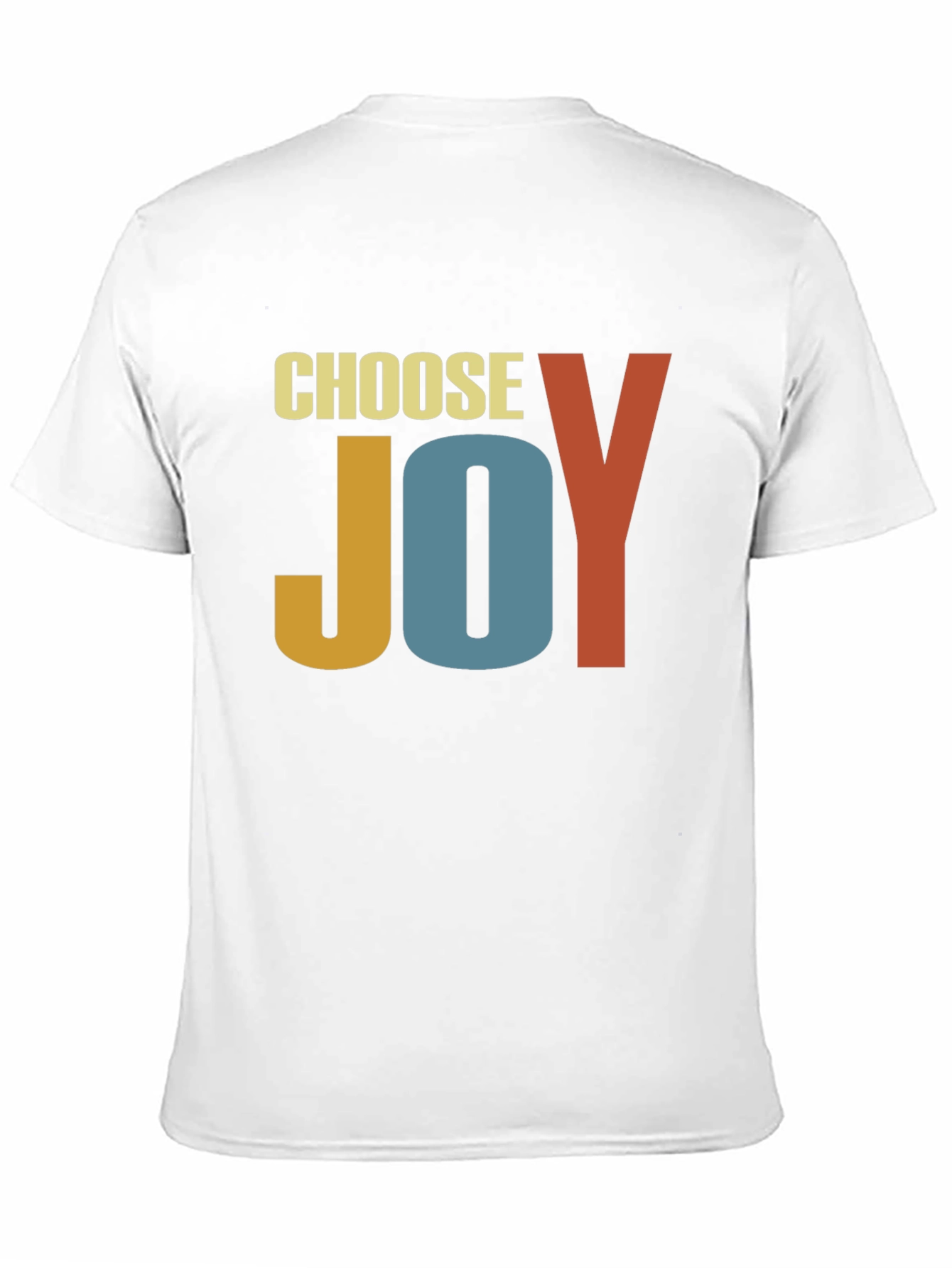 Choose Joy Graphic Tee - Retro Inspirational T-Shirt