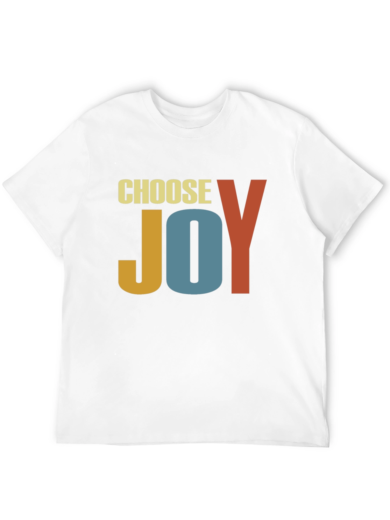 Choose Joy Graphic Tee - Retro Inspirational T-Shirt