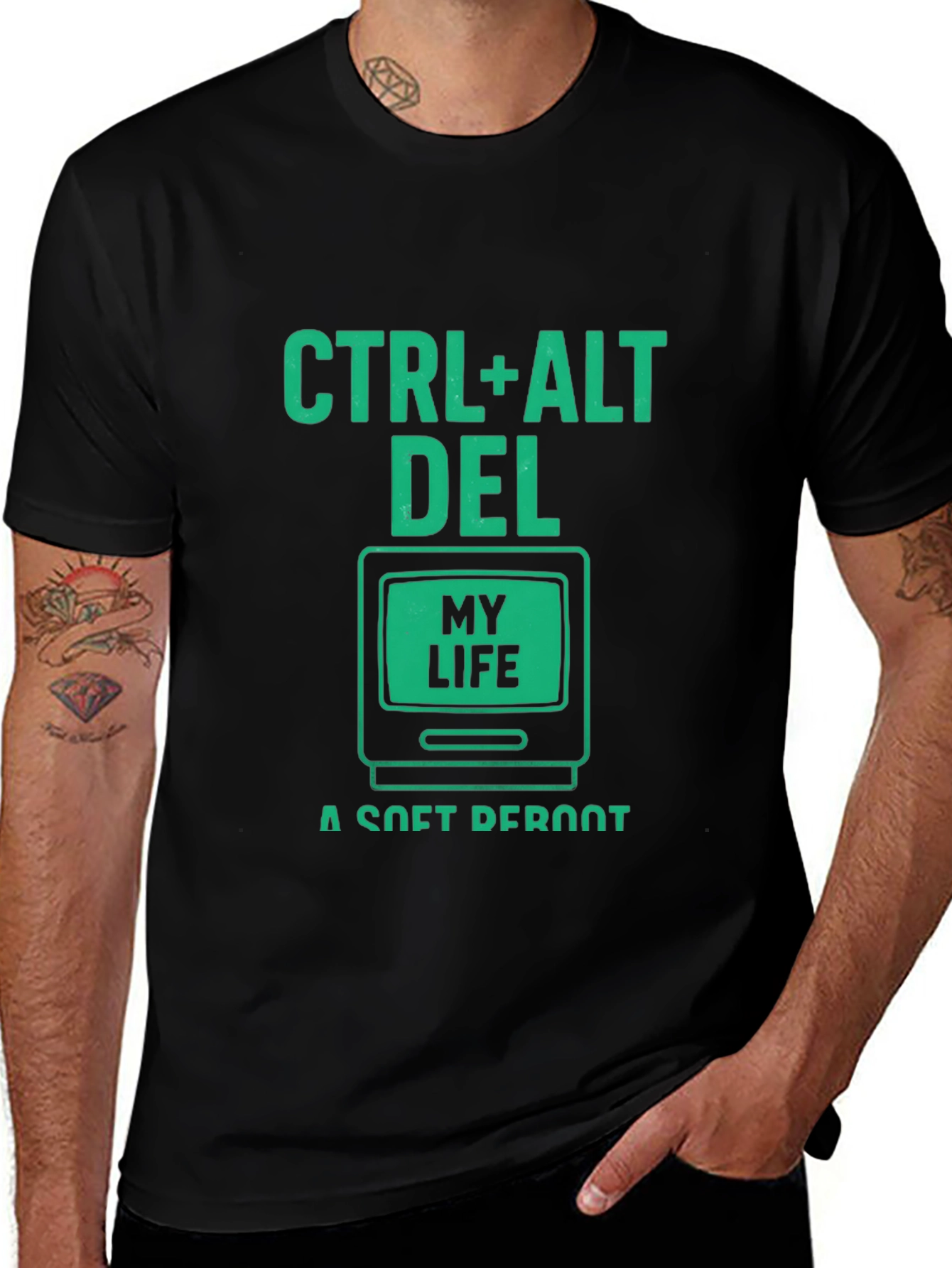 Ctrl+Alt+Del My Life T-Shirt - Soft Reboot