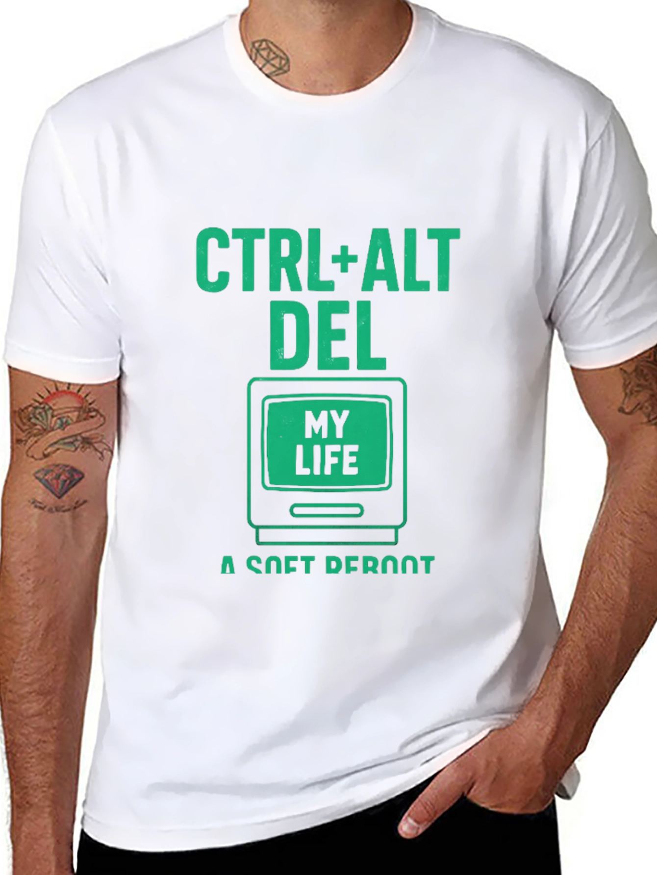 Ctrl+Alt+Del My Life T-Shirt - Soft Reboot