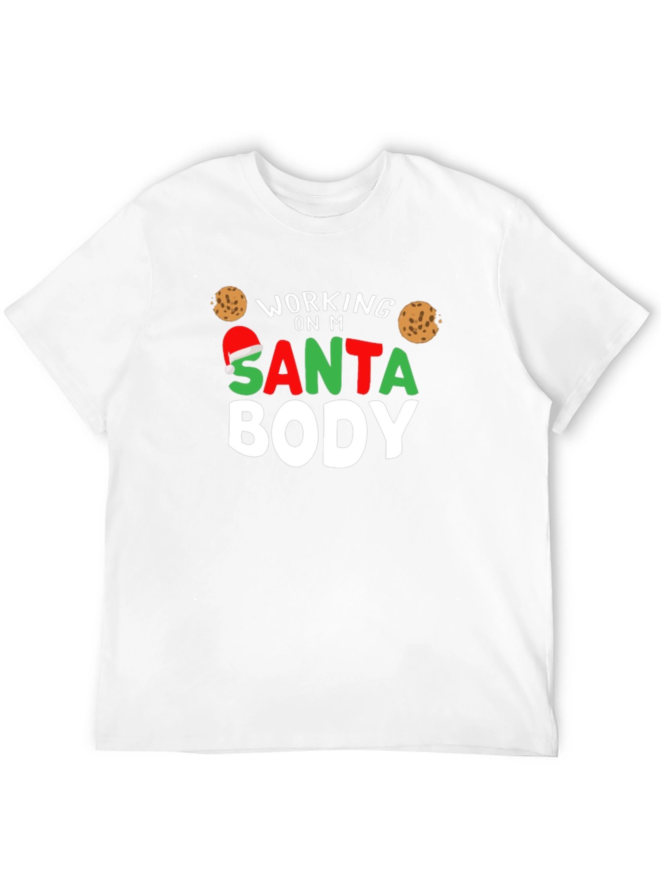 Working on My Santa Body Christmas T-Shirt