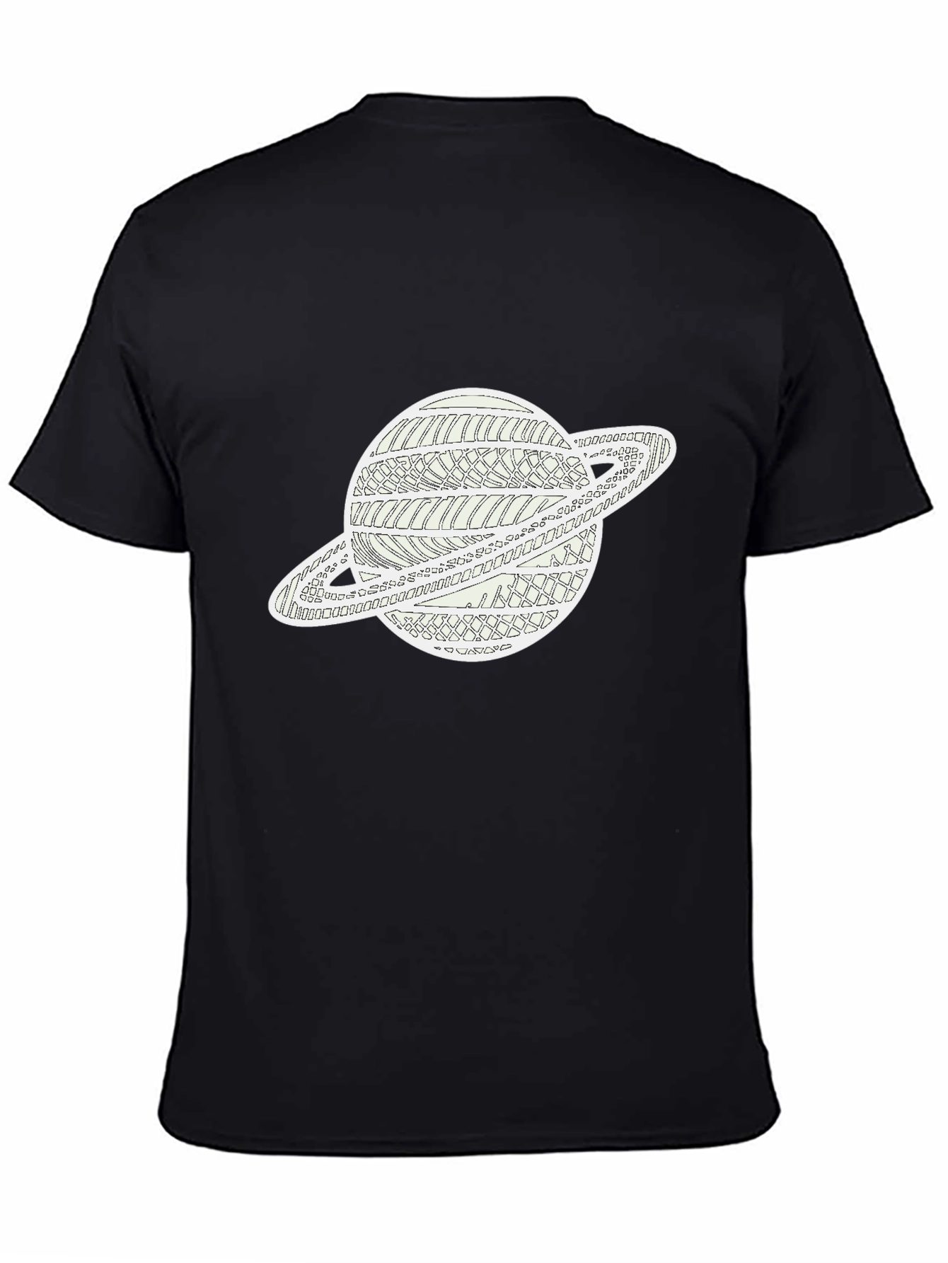 Saturn Graphic Black T-Shirt