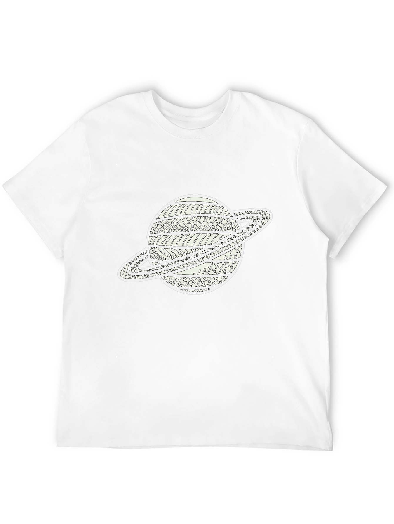 Saturn Graphic Black T-Shirt