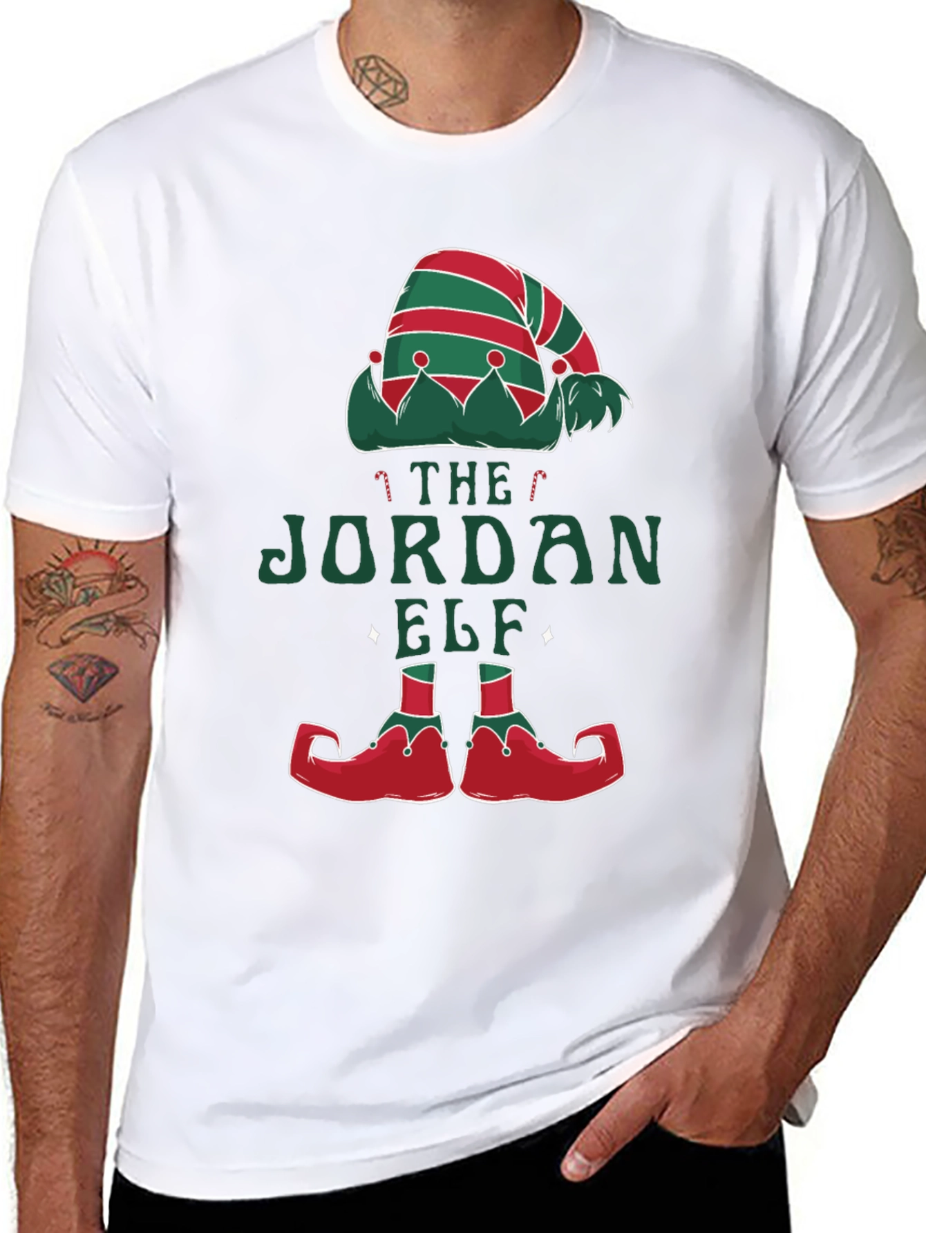 The Jordan Elf Christmas Holiday T-Shirt