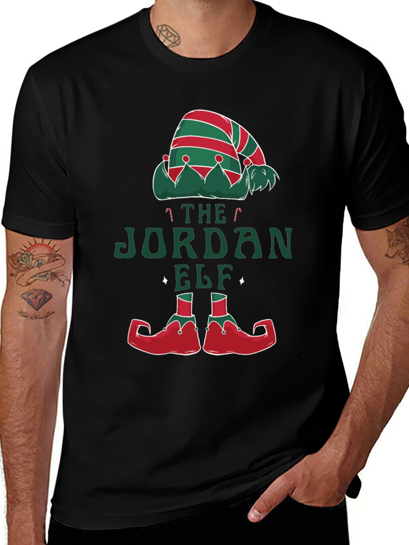 The Jordan Elf Christmas Holiday T-Shirt