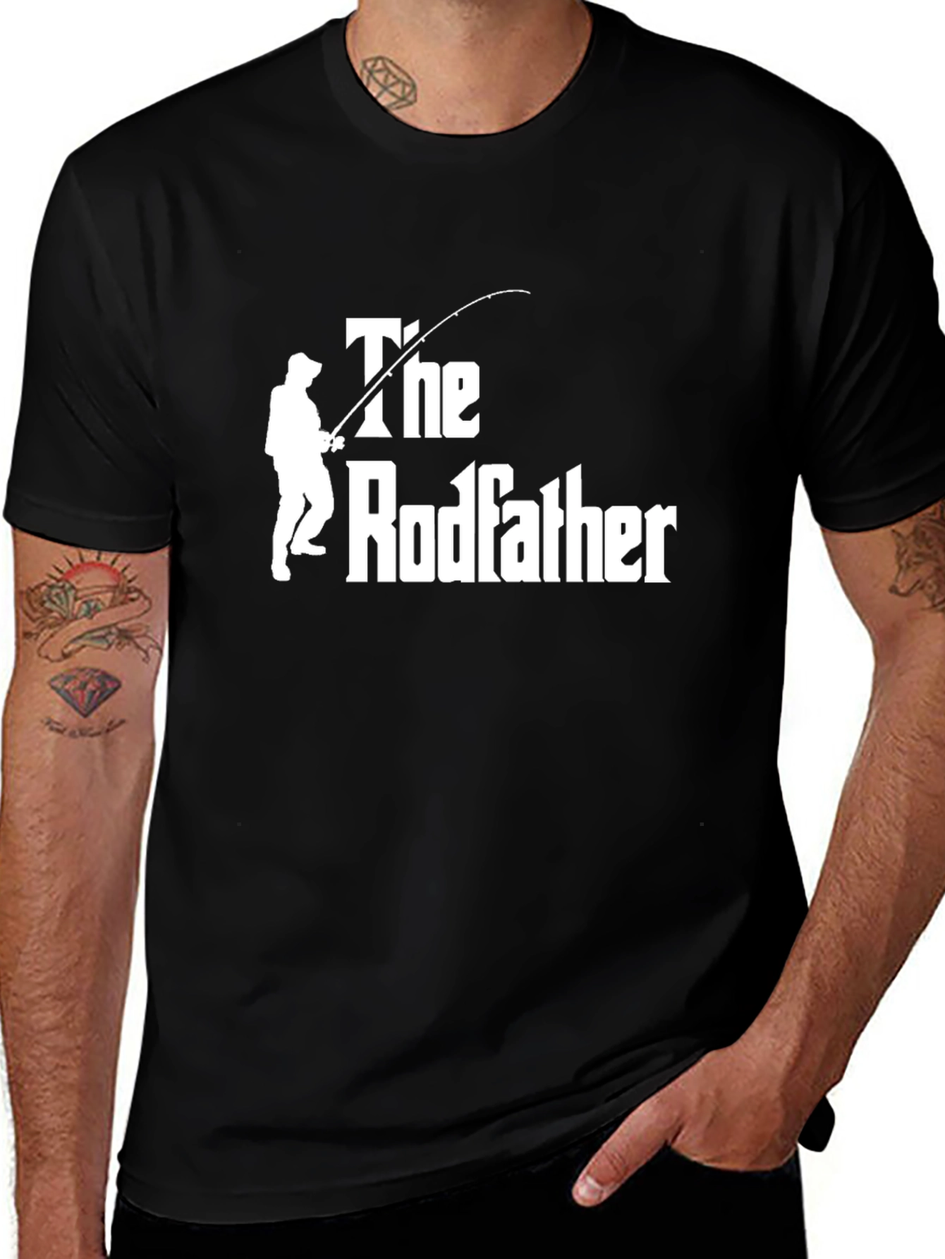 The Rodfather Funny Fishing T-Shirt