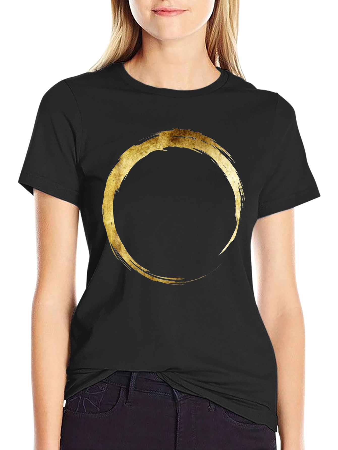 Zen Circle Graphic Tee - Mens Black T-Shirt