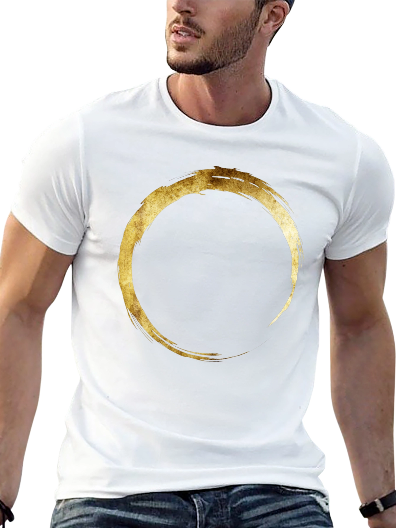 Zen Circle Graphic Tee - Mens Black T-Shirt