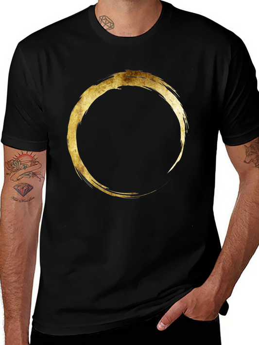 Zen Circle Graphic Tee - Mens Black T-Shirt