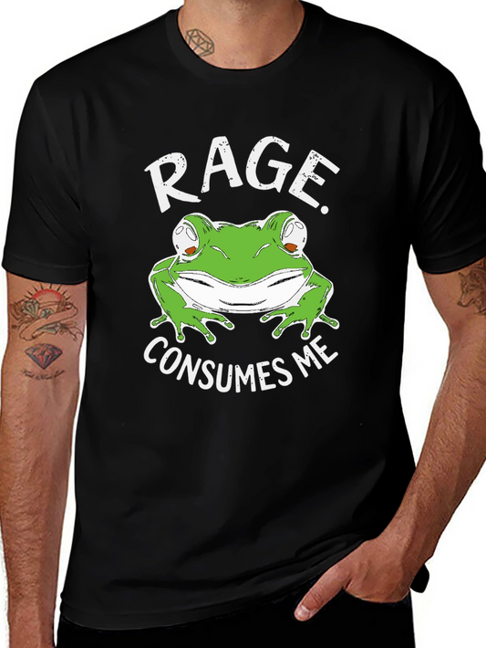 Rage Consumes Me Frog Graphic T-Shirt