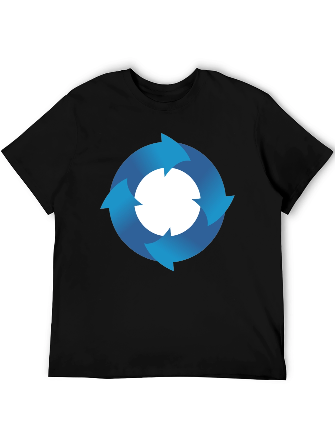 Circular Arrow Graphic T-Shirt - Mens Black Tee